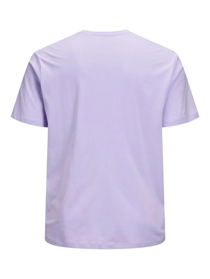 Tshirts JACK and JONES Mens LOGO PLUS SIZE TSHIRT Pastel Lavender For Sale