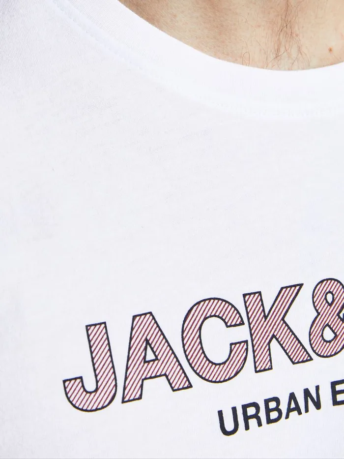 Tshirts JACK and JONES Mens ORGANIC COTTON BLEND TSHIRT White White For Sale