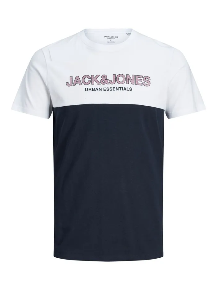 Tshirts JACK and JONES Mens ORGANIC COTTON BLEND TSHIRT White White For Sale