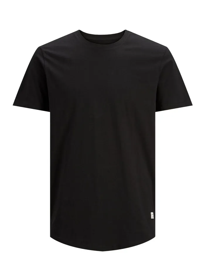 Tshirts JACK and JONES Mens ORGANIC COTTON TSHIRT Black Black Cheap On Sale