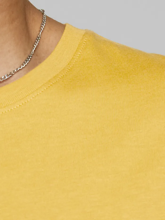 Tshirts JACK and JONES Mens ORGANIC COTTON TSHIRT Yellow Yolk Yellow Near Me