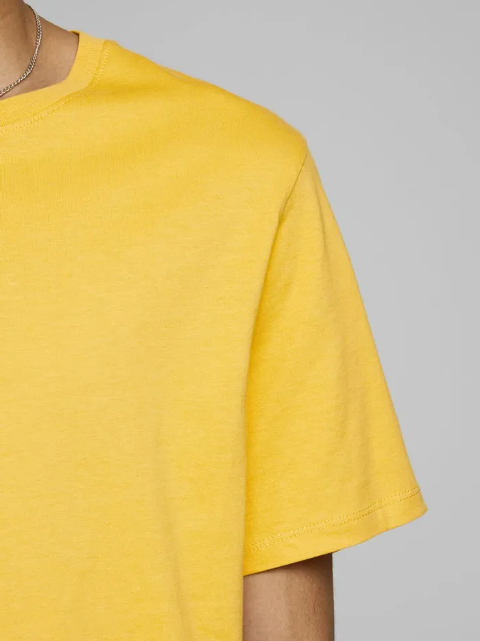 Tshirts JACK and JONES Mens ORGANIC COTTON TSHIRT Yellow Yolk Yellow Near Me