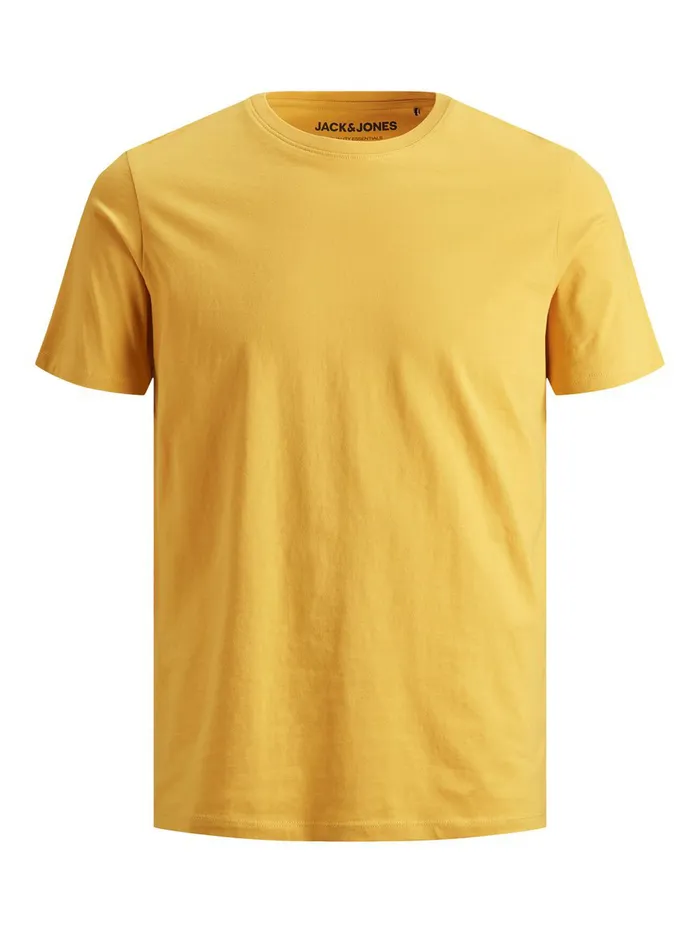 Tshirts JACK and JONES Mens ORGANIC COTTON TSHIRT Yellow Yolk Yellow Near Me
