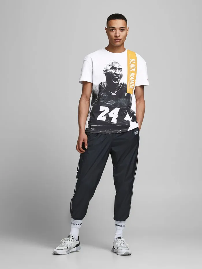 Tshirts JACK and JONES Mens SPORTY TSHIRT White White Near Me