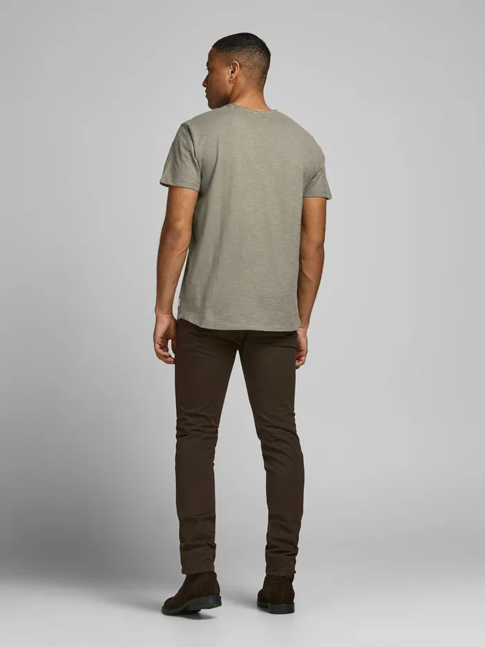 Tshirts JACK and JONES Mens VNECK TSHIRT Green New Sage For Sale