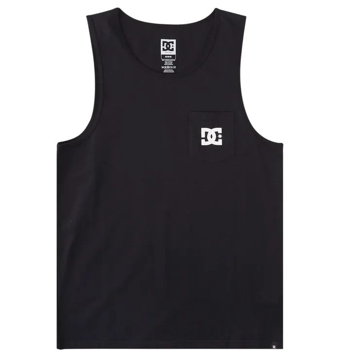 TShirts Men DC Shoes DC Star Pocket Tank Top black
