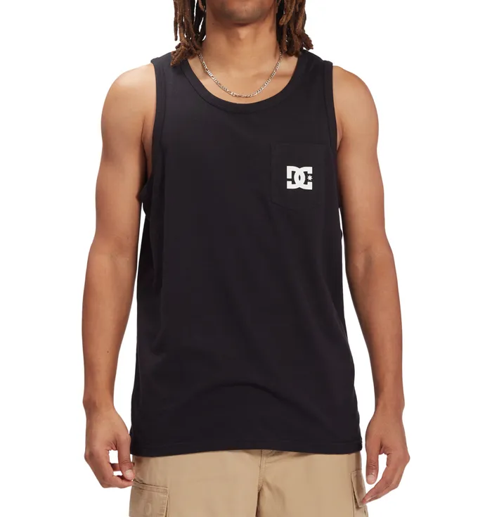TShirts Men DC Shoes DC Star Pocket Tank Top black