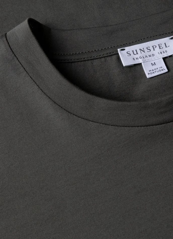 Tshirts ussunspel Men Riviera Midweight Tshirt Drill Green