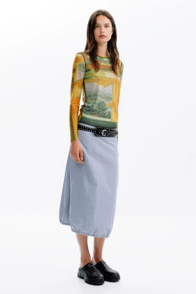 TShirts Women Desigual Arty Tshirt Yellow