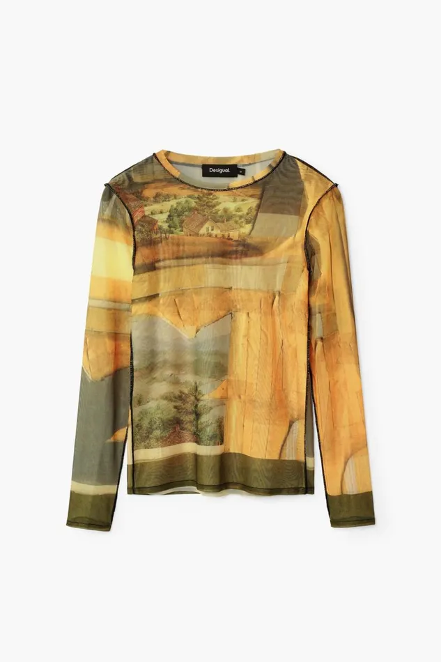 TShirts Women Desigual Arty Tshirt Yellow