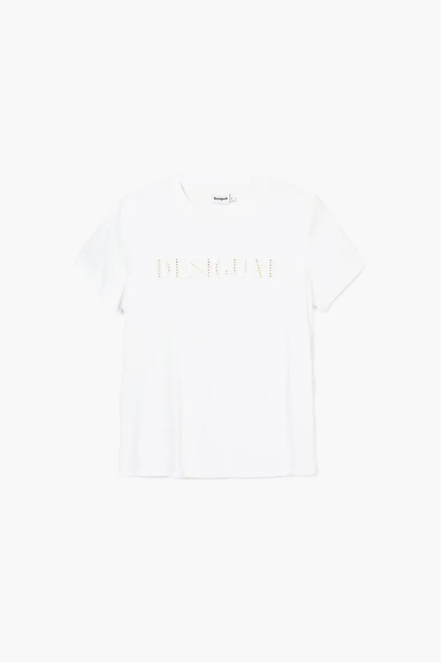 TShirts Women Desigual Logo Tshirt White