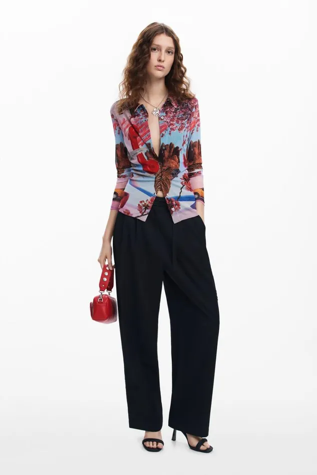 TShirts Women Desigual Printed Shirt M Christian Lacroix Materialfinishes