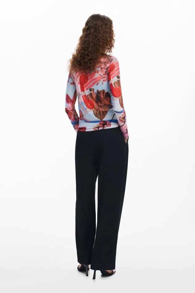 TShirts Women Desigual Printed Shirt M Christian Lacroix Materialfinishes