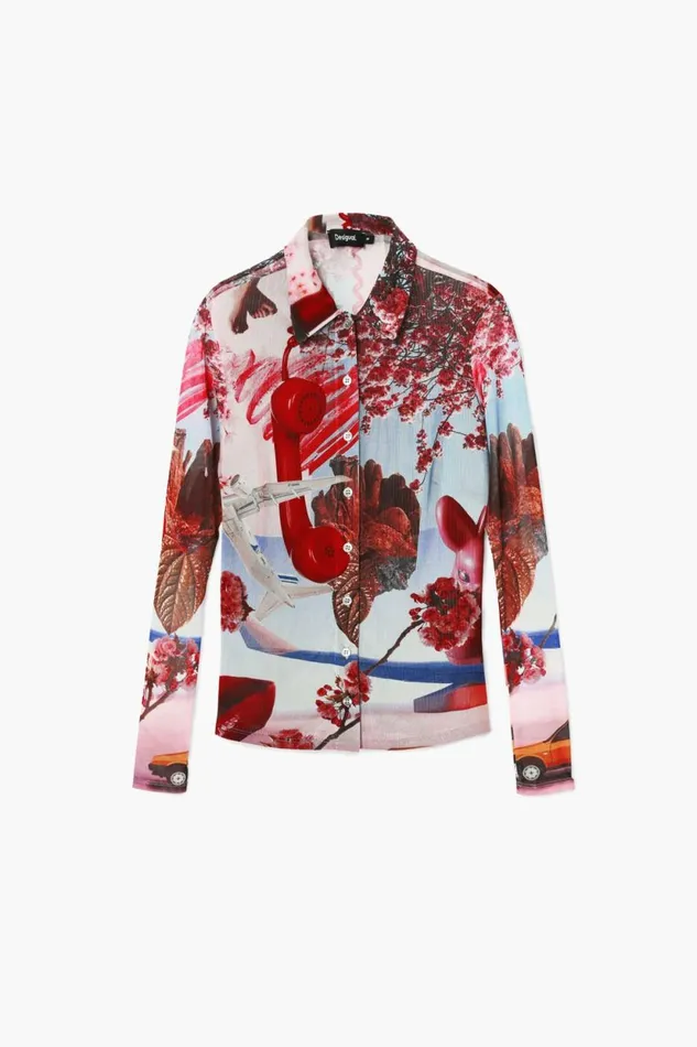 TShirts Women Desigual Printed Shirt M Christian Lacroix Materialfinishes