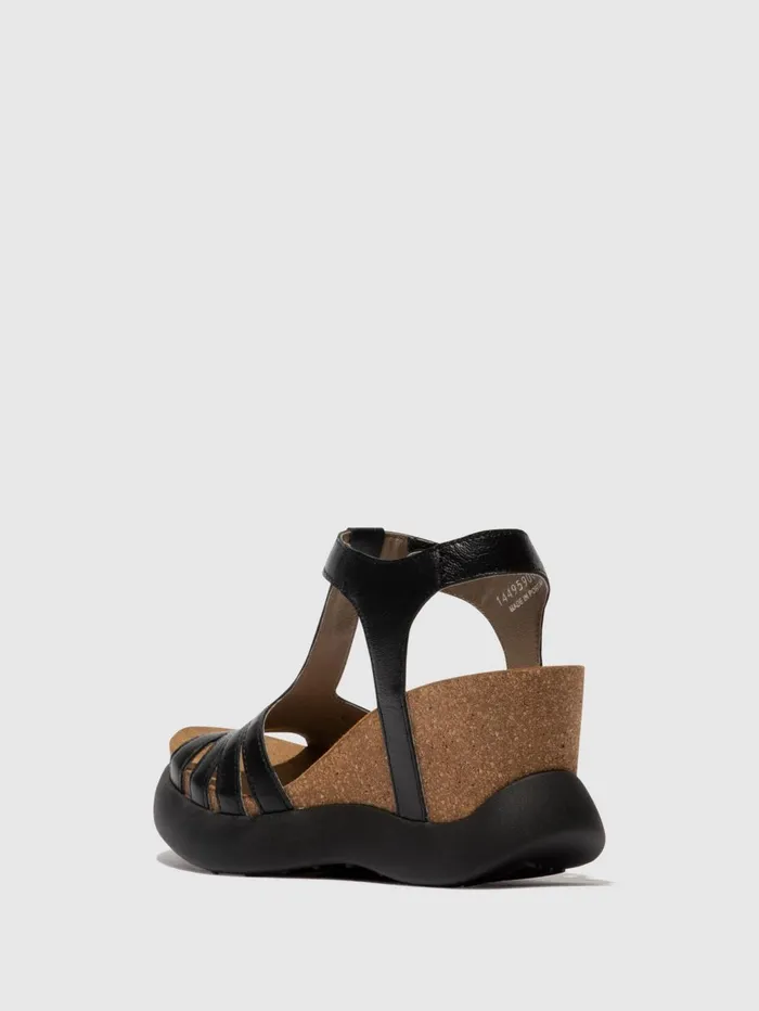 TStrap Sandals GAIT959FLY BLACK Women Fly London Sandals