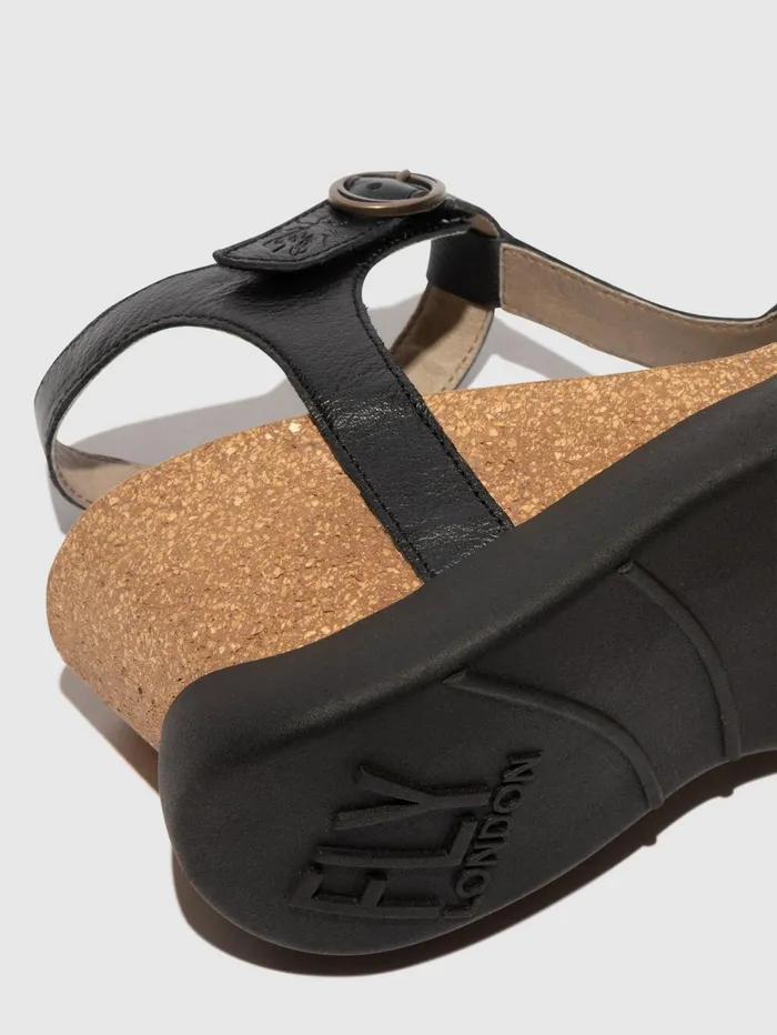 TStrap Sandals GAIT959FLY BLACK Women Fly London Sandals