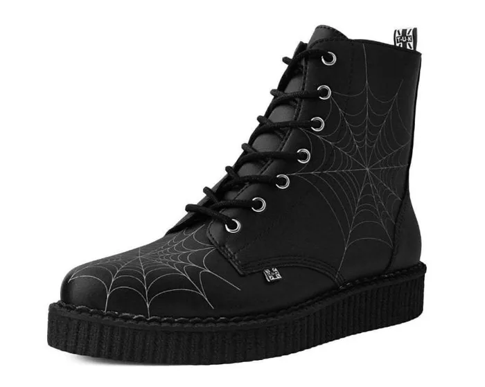 TUK Shoes Boots Men Black TUKskin 7Eye Spiderweb Glow Boot