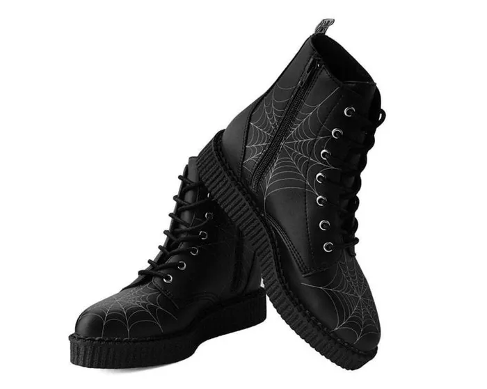 TUK Shoes Boots Men Black TUKskin 7Eye Spiderweb Glow Boot TUK Shoes Boots Men Black TUKskin 7Eye Spiderweb Glow Boot