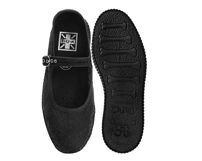 TUK Shoes Mary Janes Women Black Mesh Web Viva Low Mary Jane TUK Shoes Mary Janes Women Black Mesh Web Viva Low Mary Jane