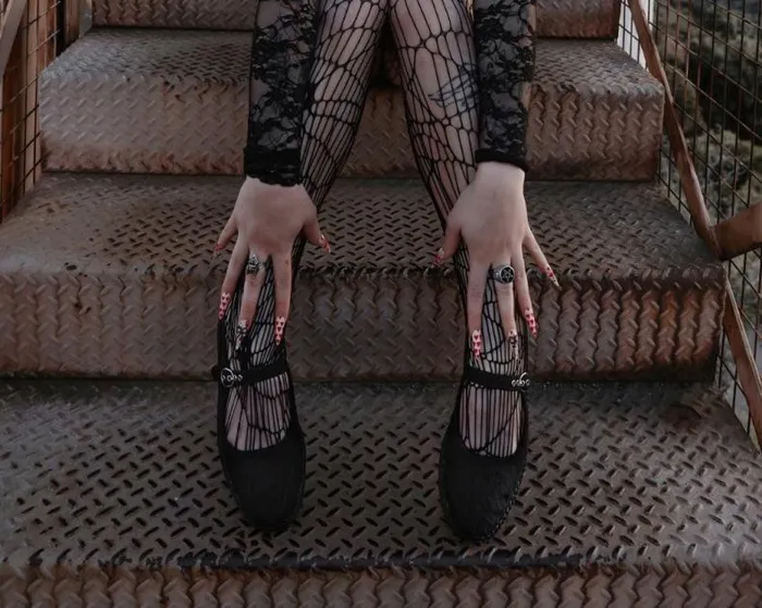 TUK Shoes Mary Janes Women Black Mesh Web Viva Low Mary Jane TUK Shoes Mary Janes Women Black Mesh Web Viva Low Mary Jane