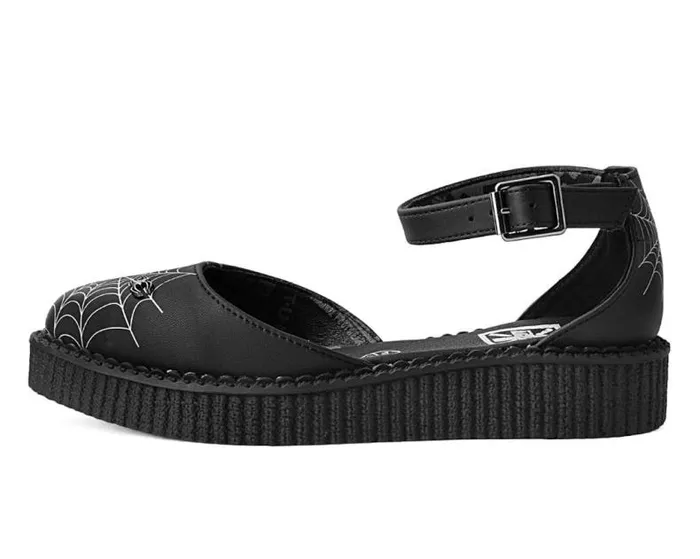 TUK Shoes Mary Janes Women Black Pointed Spiderweb Glow Sandal TUK Shoes Mary Janes Women Black Pointed Spiderweb Glow Sandal