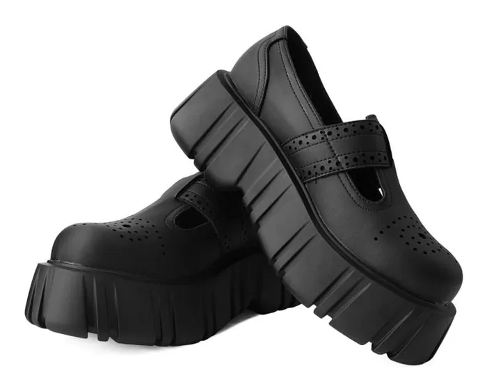 TUK Shoes Mary Janes Women Black TUKskin TBar Anarchic Airship Brogue TUK Shoes Mary Janes Women Black TUKskin TBar Anarchic Airship Brogue