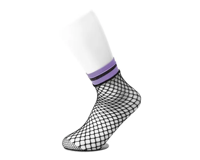 TUK Shoes MultiPack Adult Multicolor Band Fishnet 5Pk Sock