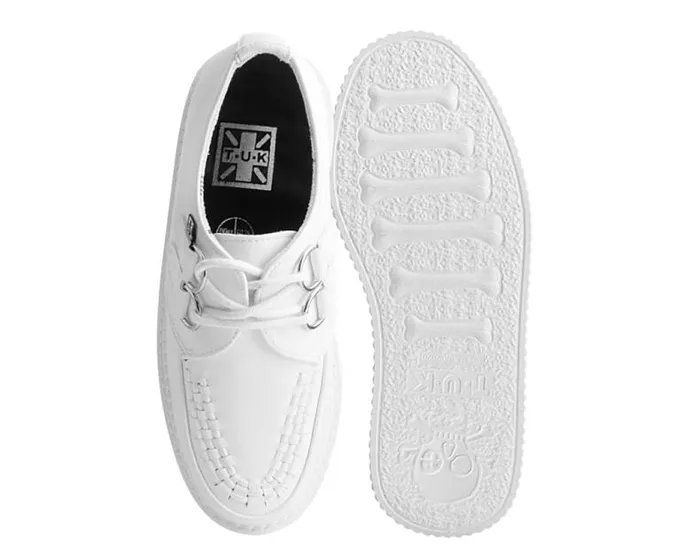 TUK Shoes Platforms Women White TUKskin Classic Stratocreeper TUK Shoes Platforms Women White TUKskin Classic Stratocreeper