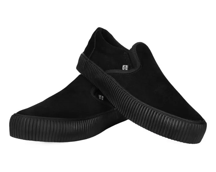 TUK Shoes Sneakers Men Black Suede SlipOn Creeper Sneaker TUK Shoes Sneakers Men Black Suede SlipOn Creeper Sneaker