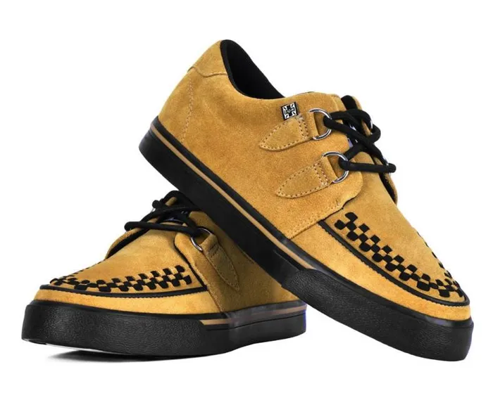 TUK Shoes Sneakers Men Mustard Suede Creeper Sneaker TUK Shoes Sneakers Men Mustard Suede Creeper Sneaker