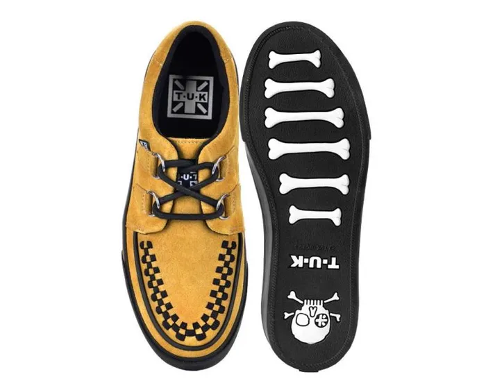 TUK Shoes Sneakers Men Mustard Suede Creeper Sneaker TUK Shoes Sneakers Men Mustard Suede Creeper Sneaker
