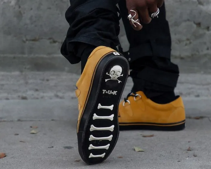 TUK Shoes Sneakers Men Mustard Suede Creeper Sneaker TUK Shoes Sneakers Men Mustard Suede Creeper Sneaker