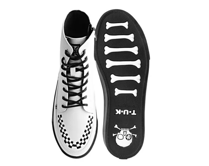 TUK Shoes Vegan Women White TUKskin 8Eye Sneaker Boot TUK Shoes Vegan Women White TUKskin 8Eye Sneaker Boot