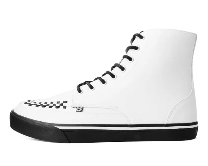 TUK Shoes Vegan Women White TUKskin 8Eye Sneaker Boot TUK Shoes Vegan Women White TUKskin 8Eye Sneaker Boot
