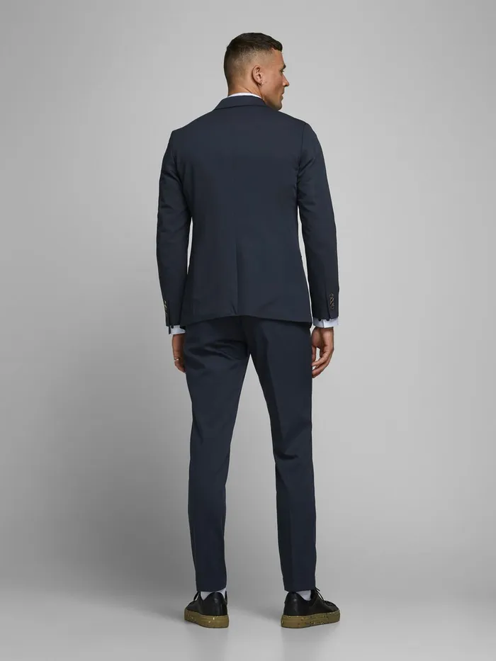 Tailoring JACK and JONES Mens RECYCLED POLYESTER TROUSERS Blue Dark Navy
