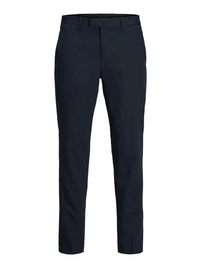 Tailoring JACK and JONES Mens RECYCLED POLYESTER TROUSERS Blue Dark Navy