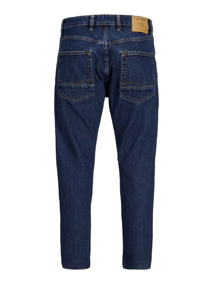 Tapered Jeans JACK and JONES Mens FRANK LEEN CJ 429 TAPERED FIT JEANS Blue Blue Denim