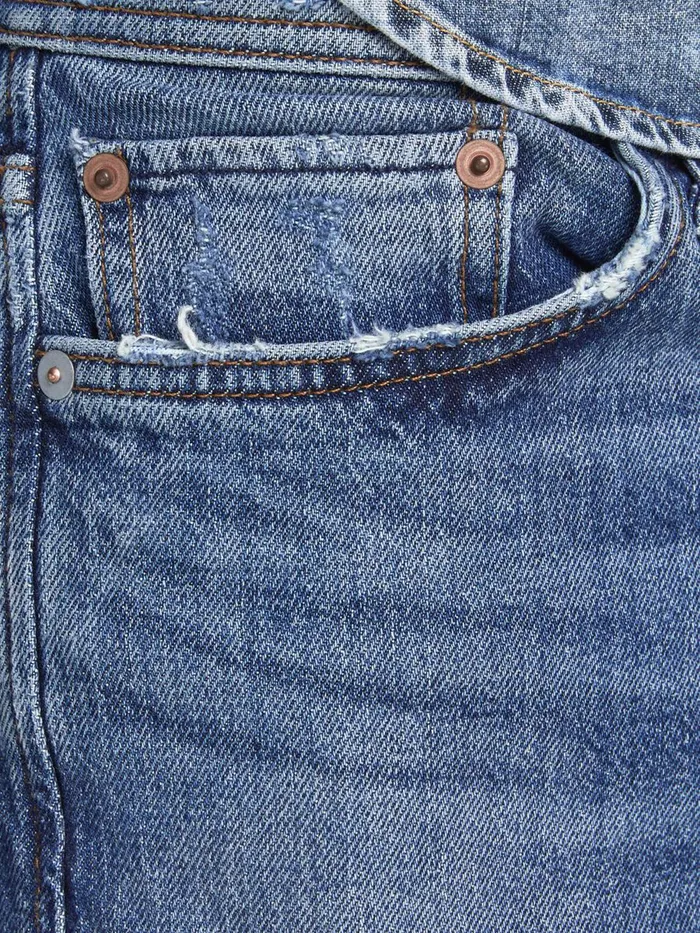 Tapered Jeans JACK and JONES Mens FRED ORIGINAL CJ 308 TAPERED FIT JEANS Blue Blue Denim