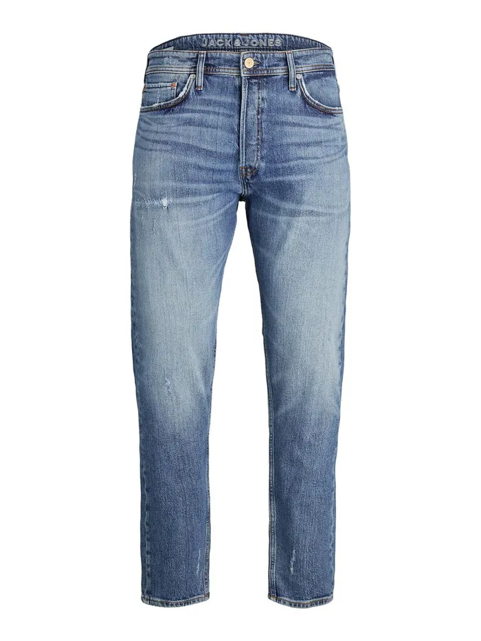 Tapered Jeans JACK and JONES Mens FRED ORIGINAL CJ 308 TAPERED FIT JEANS Blue Blue Denim