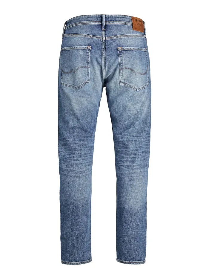 Tapered Jeans JACK and JONES Mens FRED ORIGINAL CJ 308 TAPERED FIT JEANS Blue Blue Denim