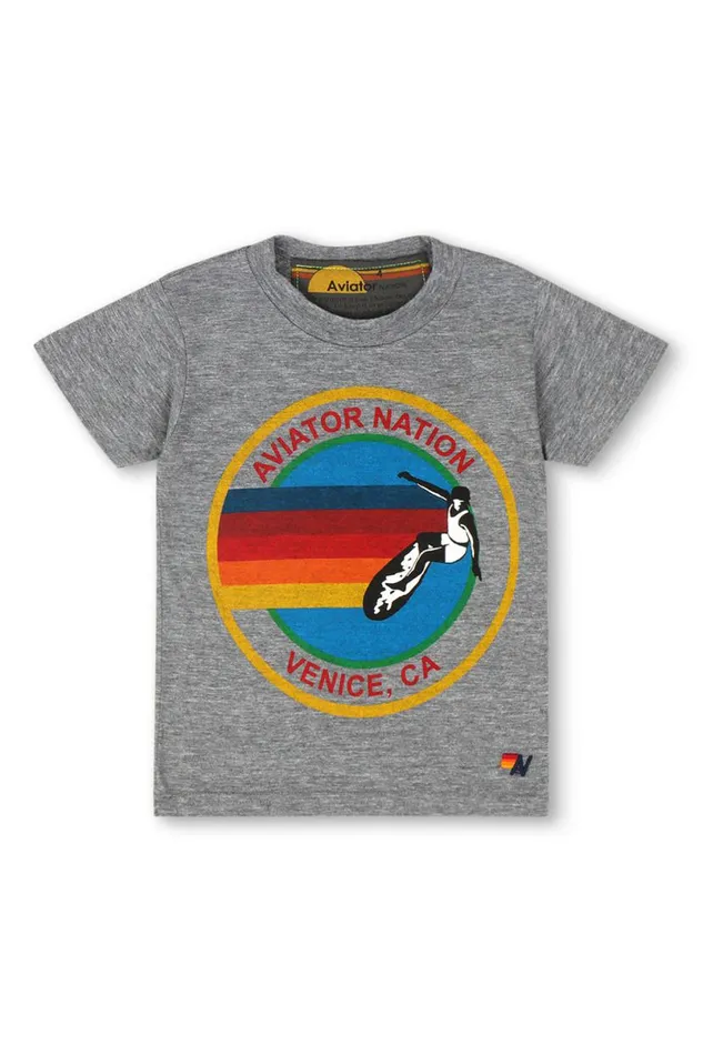 Tee 8211 Heather Grey Kids Aviator Nation Tees