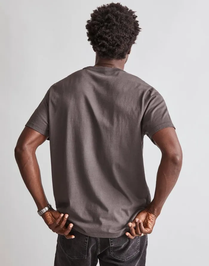 Tees Men Madewell GarmentDyed Allday Crewneck Tee Black Coal