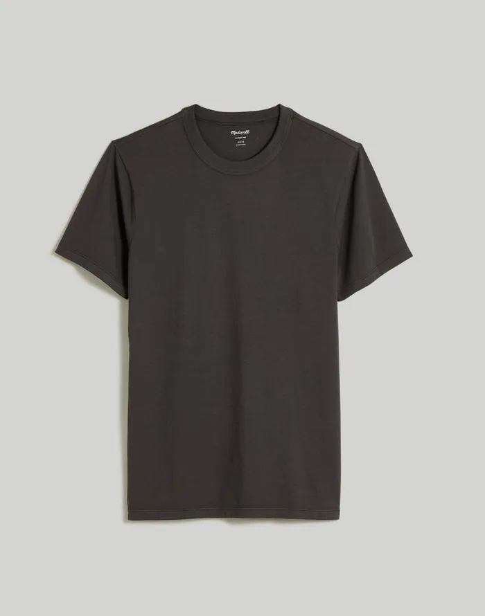 Tees Men Madewell GarmentDyed Allday Crewneck Tee Black Coal