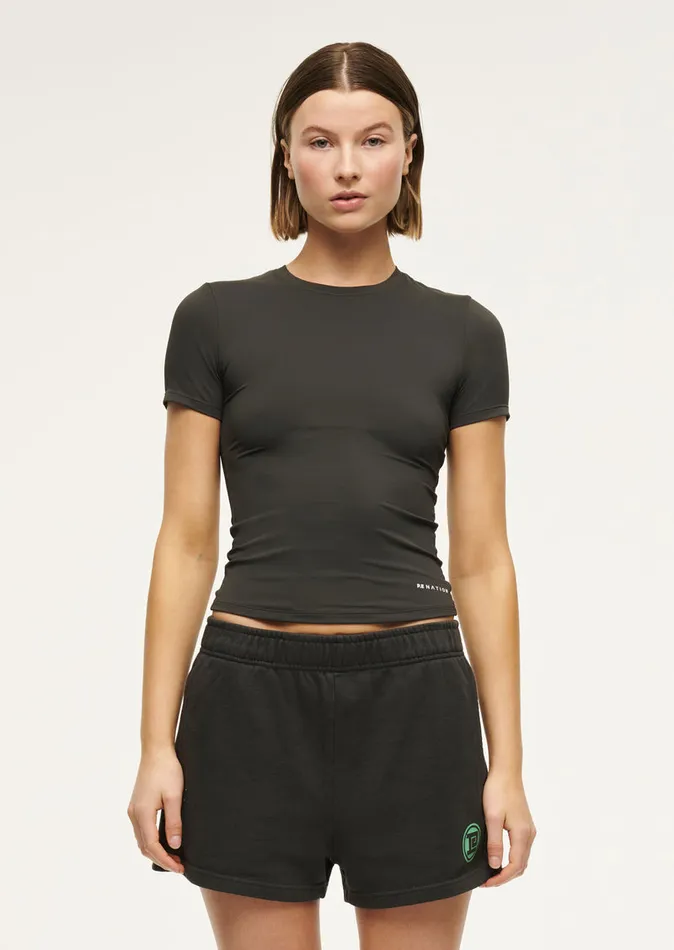 Tees Women FOUNDATION SHORT SLEEVE TEE IN ASPHALT PE Nation