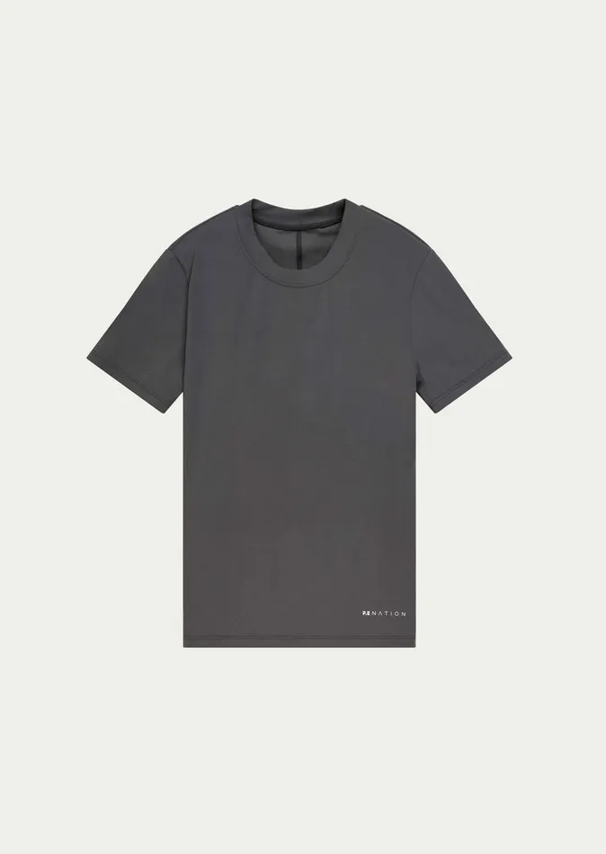 Tees Women FOUNDATION SHORT SLEEVE TEE IN ASPHALT PE Nation