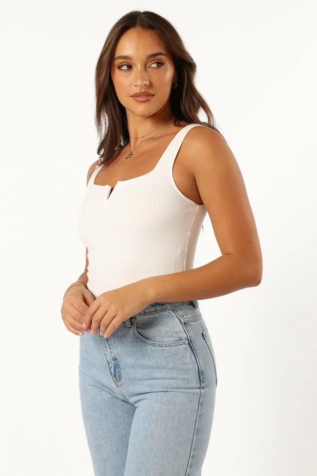 Tees Women Petal and Pup Santina Top White