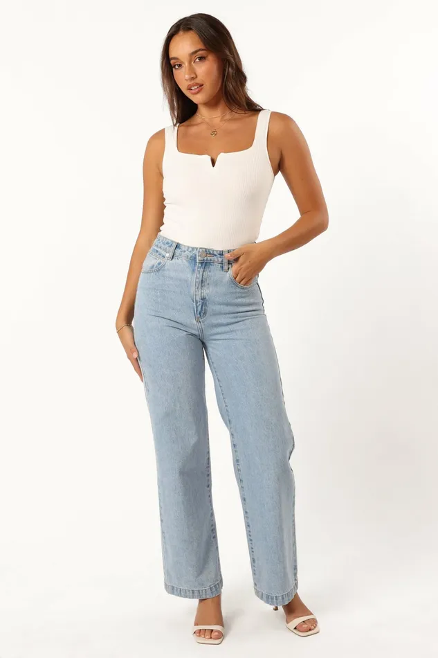 Tees Women Petal and Pup Santina Top White