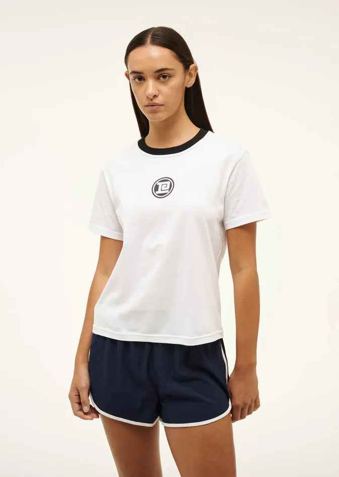 Tees Women SPORTIVE SHORT SLEEVE TEE IN OPTIC WHITE PE Nation