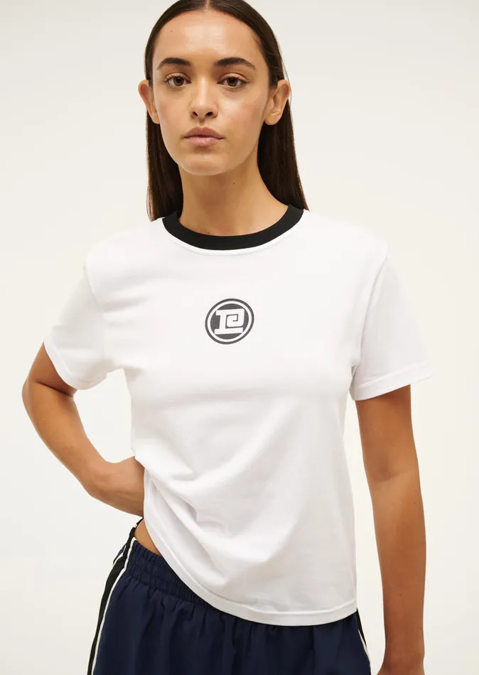 Tees Women SPORTIVE SHORT SLEEVE TEE IN OPTIC WHITE PE Nation