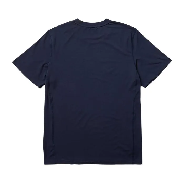 Tencel Short Sleeve Tee Navy Men Merrell Tops Tencel Short Sleeve Tee Navy Men Merrell Tops